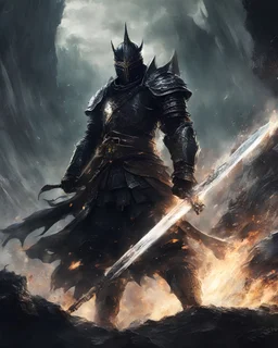 Envision a Dark Souls-inspired stills image resembling an old retro manga, adopting an 80s aesthetic in the style of Noriyoshi Ohrai. Utilize digital illustration techniques to capture the essence of Ohrai's iconic artwork. Depict a lone warrior facing a towering, otherworldly foe, surrounded by an ominous aura