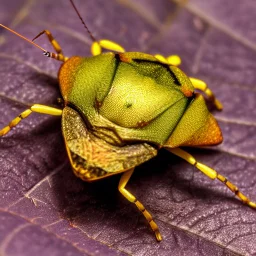 a man-faced_stink_bug, Catacanthus_incarnatus macro HDR photo