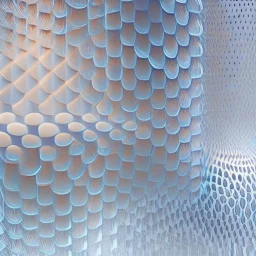 3d holographic pattern on infinite white background, glow, glass effect, 4k. sober. fintech