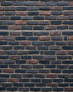A brick wall with smoky color, black and dark brown