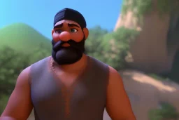 4d, unreal engine 5 rendered, 32k, Beautifull skin, brown eyes, real face, high detailed, Muhammad Osama, photo lance, by LinkedIn, black suite, Muslim, small nose, black hair, smile