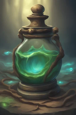 A huge mana potion, no background, high definition