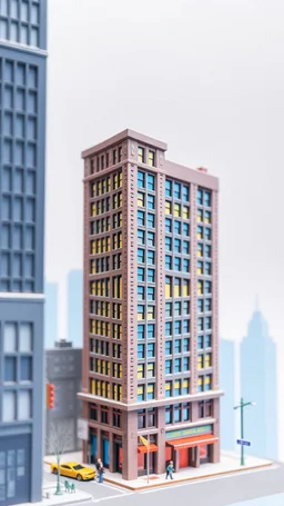 Pop-up story book of New York City building,