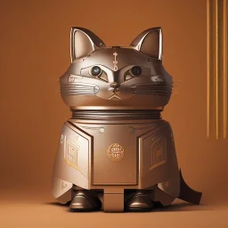 beautiful smooth realistic Japanese samurai robot cat body, run on dark cosmos background, cat еye, extremely sharp detail, finely tuned detail, ultra high definition, 8 k, unreal engine 5, ultra sharp focus, accurate sword wings, positive smile