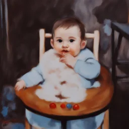 a baby in draw style
