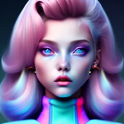 blonde woman teenager, purpurin, velvet coat, gradient color, BLUE, PINK, CYAN, neon, insanely detailed, 16k resolution, perfect eyes, cinematic smooth, intricate detail