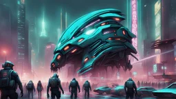 cities of the future cyberpunk end monster