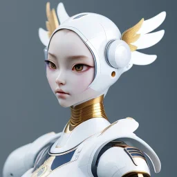 beautiful smooth realistic Japanese robot cat girl figure, extremely sharp detail, finely tuned detail, ultra high definition, 8 k, unreal engine 5, ultra sharp focus, accurate wings, in flying mode