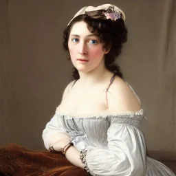 Portrait of a woman in a regency dress, french style, in Alexandre cabanel style, 8k, HD, cinematography, photorealistic, Cinematic, Color Grading, Ultra-Wide Angle, Depth of Field, hyper-detailed, beautifully color-coded, insane details, intricate details, beautifully color graded, Cinematic, Color Grading, Editorial Photography, Depth of Field, DOF, Tilt Blur, White Balance, 32k, Super-Resolution, Megapixel, ProPhoto RGB, VR, Halfrear Lighting, Backlight,