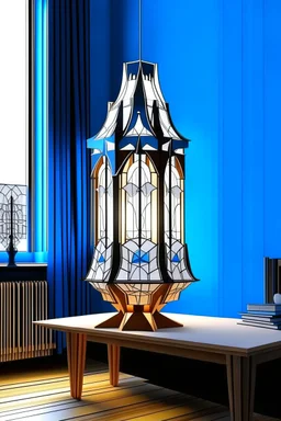 gaming table lamp inspired by palace, modern design,