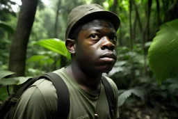 autistic nigger in jungle