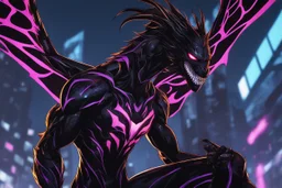 Miles in 8k solo leveling shadow artstyle, Crystal and Symbiote them, neon effect , dragon tattoos, close picture, full body, apocalypse, intricate details, highly detailed, high details, detailed portrait, masterpiece,ultra detailed, ultra quality