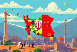 pop art pixels Iran - the great game Iran’s history is a patchwork of empires, invasions, cultural renaissances,