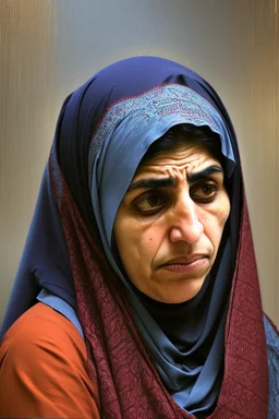 sad Iranian woman