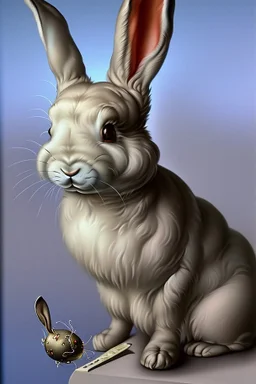 'The bunny, the bunny, yeah, I love the bunny I gave everything that I had for the bunny; surrealism; Salvador Dali