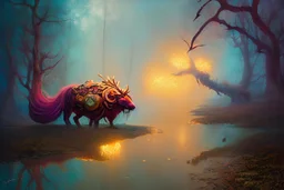 Radagon, Marika, Elden Ring, Lands between, Lumen Reflections, Wide Angle, rich details, High definition, Martin Wittfooth, Mandy Jurgens