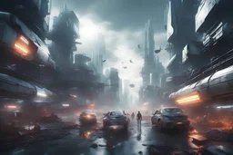 saving the world from pollution,16k, 3d rendering, expressively detailed, futuristic, cyberpunk, dynamic light, expressive lighting,