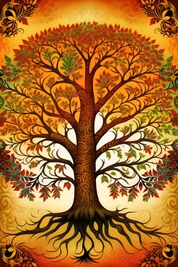 Tree of life warm hues only