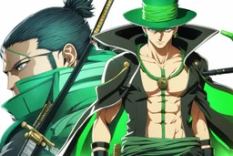 Zoro with Body parts mechanism in 8k 2D anime cyberpunk drawing style, close picture, fantasy, neon, highly detailed, high details, detailed portrait, masterpiece,ultra detailed, ultra quality