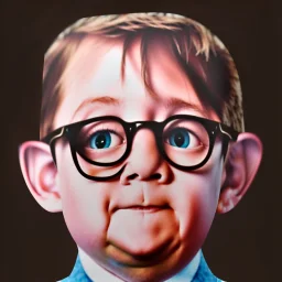 blind ralphie from christmas story painting billingsley