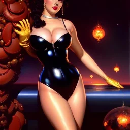 fullbody portrait 'beautiful sexy busty mature Belle(Disney)',wearing black skintight latex suit,hyperrealistic skin,Hyperrealistic Big eyes,painting by gaston bussiere, greg rutkowski, yoji shinkawa, yoshitaka amano, tsutomu nihei, donato giancola, tim hildebrandt, oil on canvas, cinematic composition,sharp image, extreme detail,((fit full head inside picture)),32k