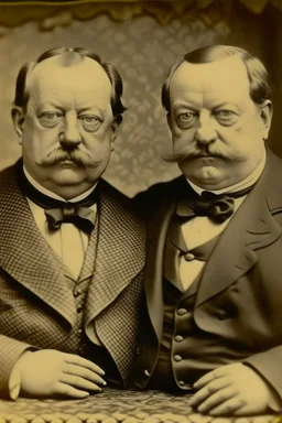 President Grover Cleveland as Siamese Twins joined at the arms no legs hideous monster