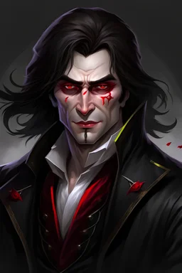strahd von zarovich vampire evil middle-aged vampire with brown hair