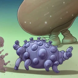 nanomachine caring for a tardigrade