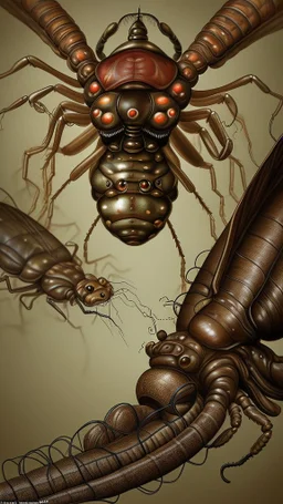 The Metamorphose a man transformed into a huge insect ("monstrous parasites"), which later struggles to adapt to this new condition.
