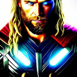 ultra detailed fullbody DRAWING Thor with Mjolnir ,extremely detailed digital painting, intrincate, intense stare, extremely detailed face,crystal clear Big Glowing eyes, mystical colors , perfectly centered image, perfect composition, rim light,extremely sharp detail, finely tuned detail, beautiful lighting, 8k, stunning scene, raytracing, anatomically correct, in the style of robert e howard and Ken Kelley and Ohrai Noriyoshi and Simon Bisley and tomzj1