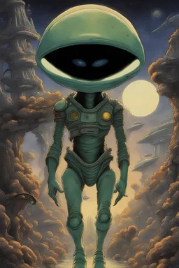 Poster of "Alien" painted by Studio Ghibli
