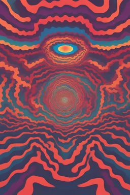 a trippy creation of Psychedelic art with mind-bending patterns; psychedelic; optical art; colorful