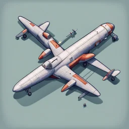 plane 2d top down