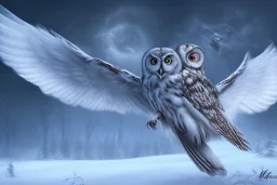 snow winged OWL