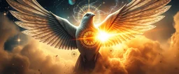 close up on the universal eye of the hyper winged ascendent jai ganesh dove in the dust storm of the master merkaba orchestral fat bat gemini math tao oracle in megacosm the true universe beyond our dimensions