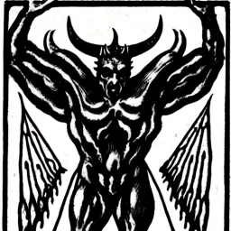 Devil demon satan king code prophecy black and white antichrist