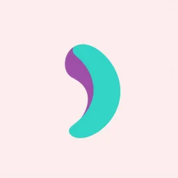 a simple abstract combining the shape of the letter G and the shape of an ear, vector