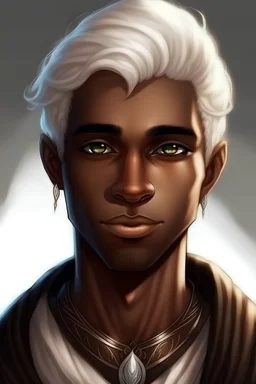 can you make a brown skin male 20 year old wizard with silver eyes