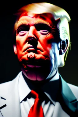 Ultra realistic image night, Donald trump zombie, zombie performance, suit, blood, torn arm, night, the walking dead style, dark ambient, highly detailed, White House background, concept art, unreal engine 5, ray tracing, RTX, focal lighting, ultra detail, volumetric lighting, 3d, finely drawn, high definition, high resolution.