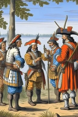 Iroquois spying on french discussion 1669