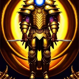 ultra detailed fullbody Portrait in oil on canvas of Warrior with Gold Taurus Armor ,extremely detailed digital painting, extremely detailed face,crystal clear Big Glowing eyes, mystical colors , perfectly centered image, perfect composition, rim light, beautiful lighting, 8k, stunning scene,extremely sharp detail, finely tuned detail, ultra high definition raytracing, in the style of robert e howard and pablo oliveira and Ken Kelley and Ohrai Noriyoshi and Simon Bisley and tom