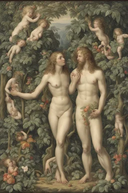 Adam and Eve in Paradise