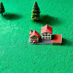 An odd village, details of the houses very accentuated, Hasselblad h6d400c
