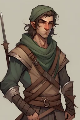 DND Young male human rogue