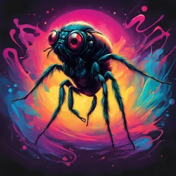Enter: The Fly, in vibrant art style
