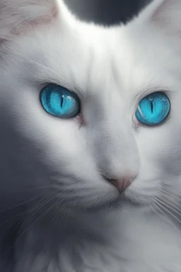 white cat blue eyes