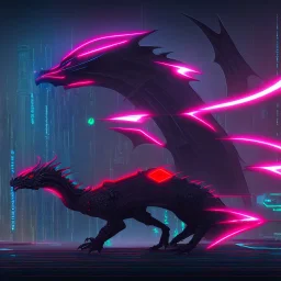 cyberpunk dragon