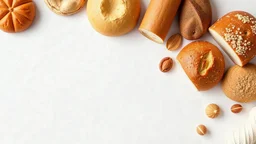 A design full of all kinds of baked breads and specific to different countries