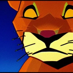 Lion King Animation OC Loca male lion triangular face shape hooked black nose tip