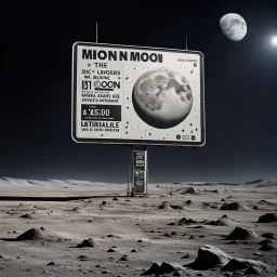 A billboard on the moon.